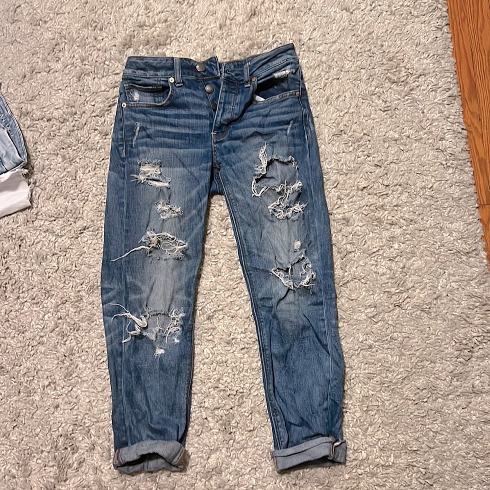 American Eagle ripped jeans